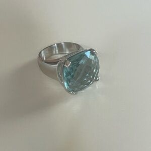 Swarovski Caribbean blue cocktail ring